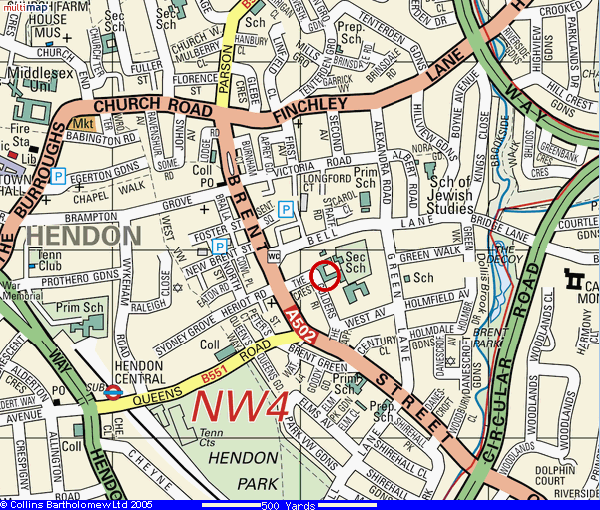 Hendon Sec Map02